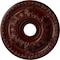 Ekena Millwork Granada Ceiling Medallion (Fits Canopies up to 6 5/8"), 18"OD x 3 1/2"ID x 2 1/2"P, Brushed Mahogany CM18GABMF - alternate 1